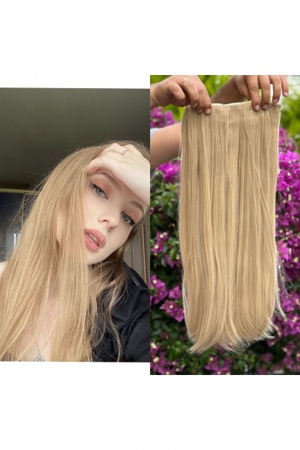 Açık Karamel Yarımay +2 Yan Düz Çıt Çıt - 65 Cm Fiber Sentetik Açık Karamel Yarımay +2 Yan Düz Çıt Çıt - 65 Cm Fiber Sentetik