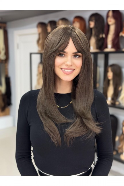 Açık Kumral Düz Luxury Peruk Model Açık Kumral Düz Luxury Peruk Model