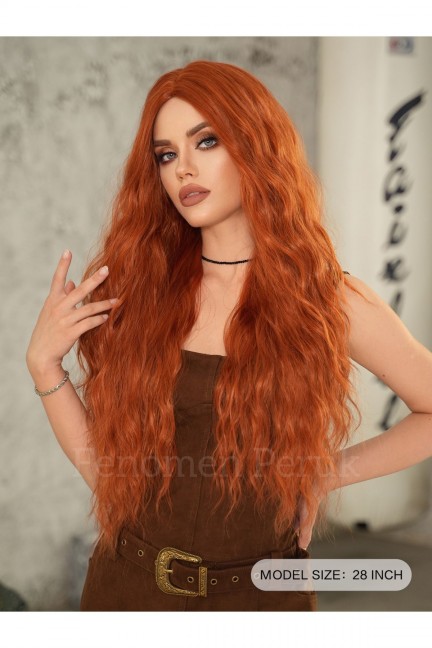 Bakır Dalgalı Perçemsiz Vip Peruk Model Bakır Dalgalı Perçemsiz Vip Peruk Model