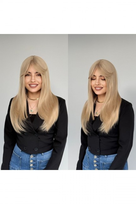 En Ler Açık Karamel Düz Vip Peruk Model En Ler Açık Karamel Düz Vip Peruk Model