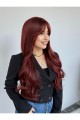 En Ler Kızıl Maşa Dalgalı Vip Peruk Model
