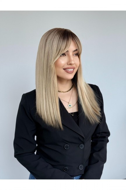En Ler Röfleli Sıcak Sarı Ombreli Vip Peruk En Ler Röfleli Sıcak Sarı Ombreli Vip Peruk