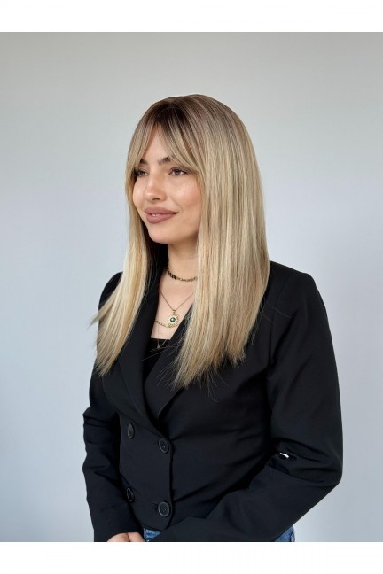 En Ler Röfleli Sıcak Sarı Ombreli Vip Peruk En Ler Röfleli Sıcak Sarı Ombreli Vip Peruk
