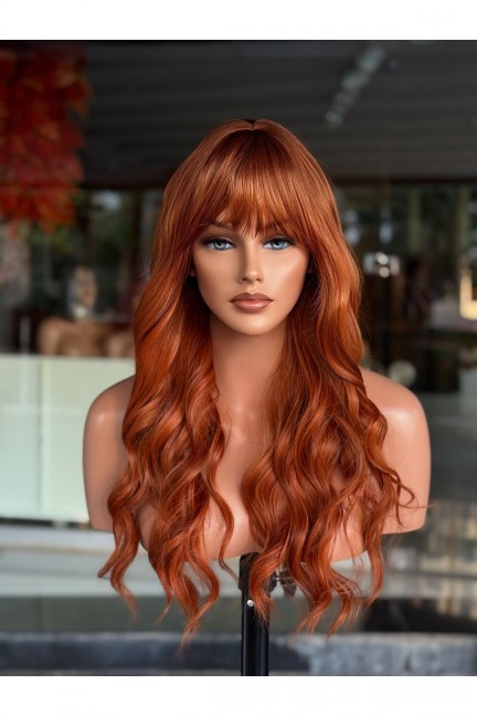 En Özel Dalgalı Bakır Peruk Model En Özel Dalgalı Bakır Peruk Model