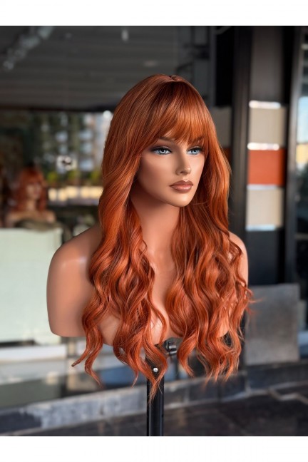 En Özel Dalgalı Bakır Peruk Model En Özel Dalgalı Bakır Peruk Model