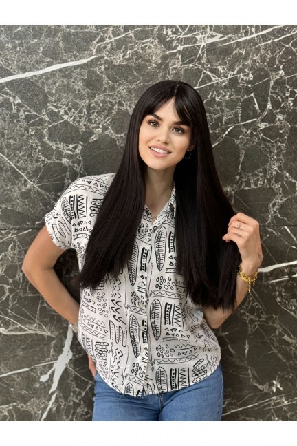 Koyu Kahve Düz Perçemli Peruk Model Su10 Koyu Kahve Düz Perçemli Peruk Model Su10