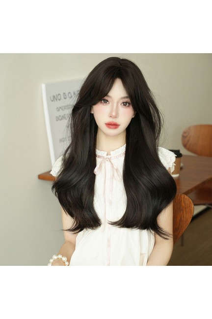 Koyu Kahve Perçemli Vip Peruk Model Koyu Kahve Perçemli Vip Peruk Model