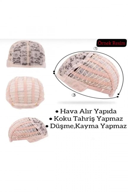 Kumral Okyanus Dalgalı Perçemli Vip Saç Peruk