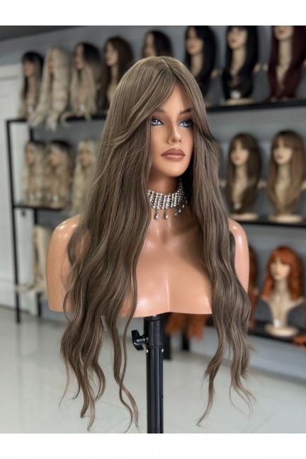 Kumral Vip Dalgalı Gerçek Saç Dokusunda Peruk Kumral Vip Dalgalı Gerçek Saç Dokusunda Peruk