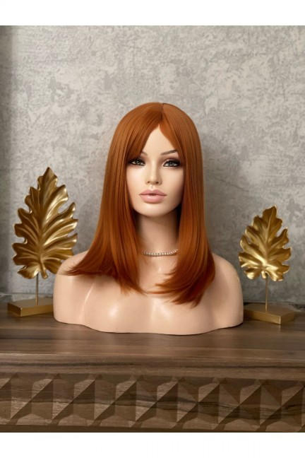 Luxury Bakır Düz Lansman Peruk Model Luxury Bakır Düz Lansman Peruk Model
