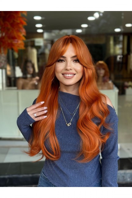 Luxury Bakır Perçemli Maşa Dalgalı Peruk - Türkiye’de Tek Vip Model Luxury Bakır Perçemli Maşa Dalgalı Peruk - Türkiye’de Tek Vip Model