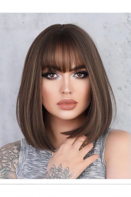 Luxury Bob Model Perçemli Vip Peruk Luxury Bob Model Perçemli Vip Peruk