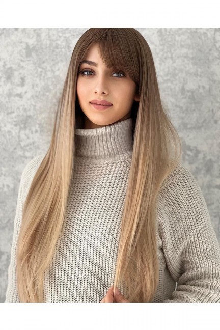 Luxury Ombreli Düz Perçemli Model Luxury Ombreli Düz Perçemli Model