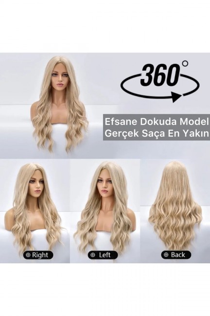 Luxury Özel Karamel Tonunda Perçemsiz Peruk Luxury Özel Karamel Tonunda Perçemsiz Peruk