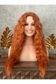 Luxury Özel Perçemsiz Bakır Renk Peruk Luxury Özel Perçemsiz Bakır Renk Peruk