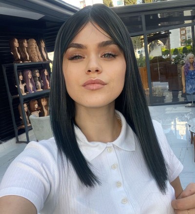 Luxury Perçemli Düz Peruk