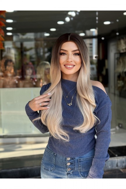 Luxury Perçemsiz Ombreli Tam Vip Peruk Luxury Perçemsiz Ombreli Tam Vip Peruk