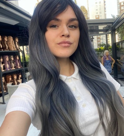Özel Perçemli Dalgalı Peruk Model