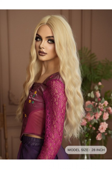 Platin Yoğun Dalgalı Perçemsiz Vip Peruk Platin Yoğun Dalgalı Perçemsiz Vip Peruk