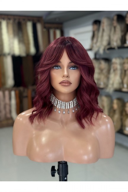 Siyah Kızıl Kıvırcık Vip Peruk Siyah Kızıl Kıvırcık Vip Peruk