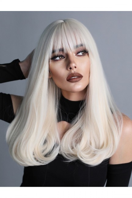 Soğuk Sarı Perçemli Vip Saç Peruk Soğuk Sarı Perçemli Vip Saç Peruk