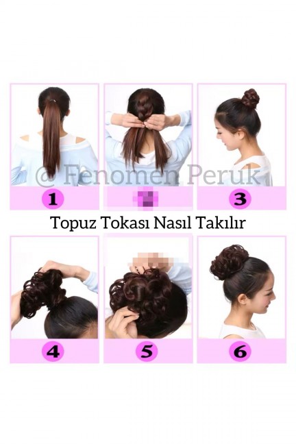 Topuz Tokası Tarçın Renk Topuz Tokası Tarçın Renk