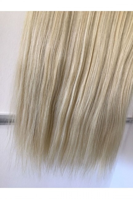 Trend Peruk Lüx Sentetik Yarım Ay Çıtçıt Küllü Sarı Düz Model