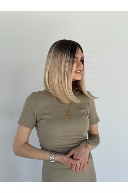 Tül Röfleli Işıltılı Ombreli Peruk Model