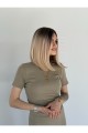 Tül Röfleli Işıltılı Ombreli Peruk Model