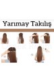 Yarımay+2 Yan Bakır Düz Çıt Çıt 75 Cm