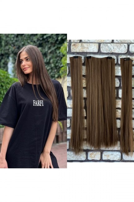 Yarımay+2 Yan Kumral Renk Düz Çıt Çıt - 75 Cm Yarımay+2 Yan Kumral Renk Düz Çıt Çıt - 75 Cm