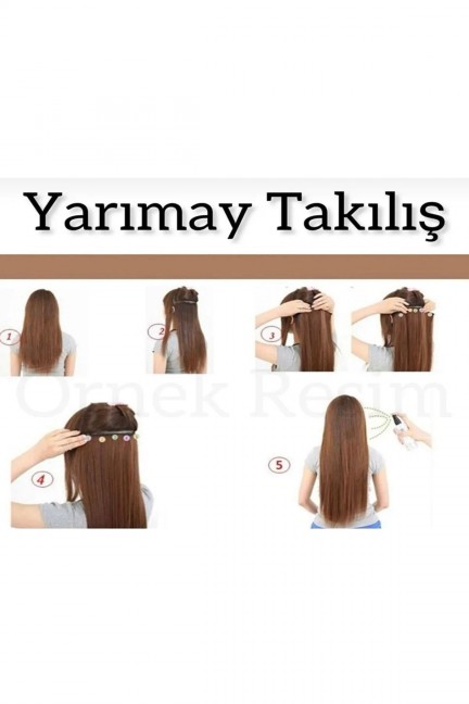 Yarımay+2 Yan Kumral Renk Düz Çıt Çıt - 75 Cm Yarımay+2 Yan Kumral Renk Düz Çıt Çıt - 75 Cm