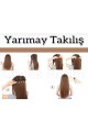 Yarımay+2 Yan Kumral Renk Düz Çıt Çıt - 75 Cm Yarımay+2 Yan Kumral Renk Düz Çıt Çıt - 75 Cm
